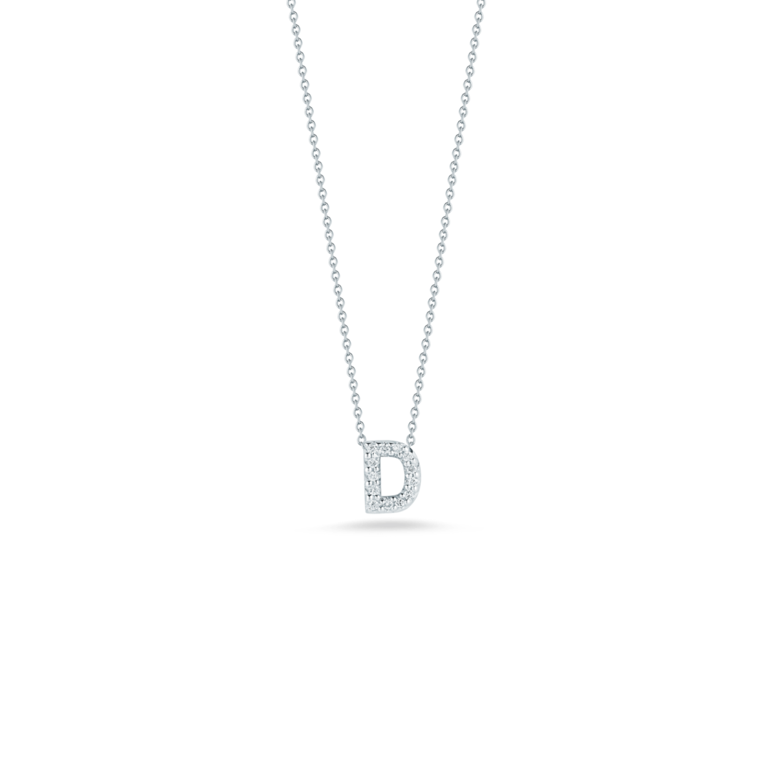 Roberto coin on sale letter medallion necklace